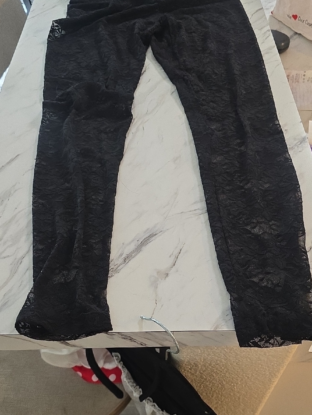 Bozzolo Black Lace Straight Leg Jumpsuit Pants